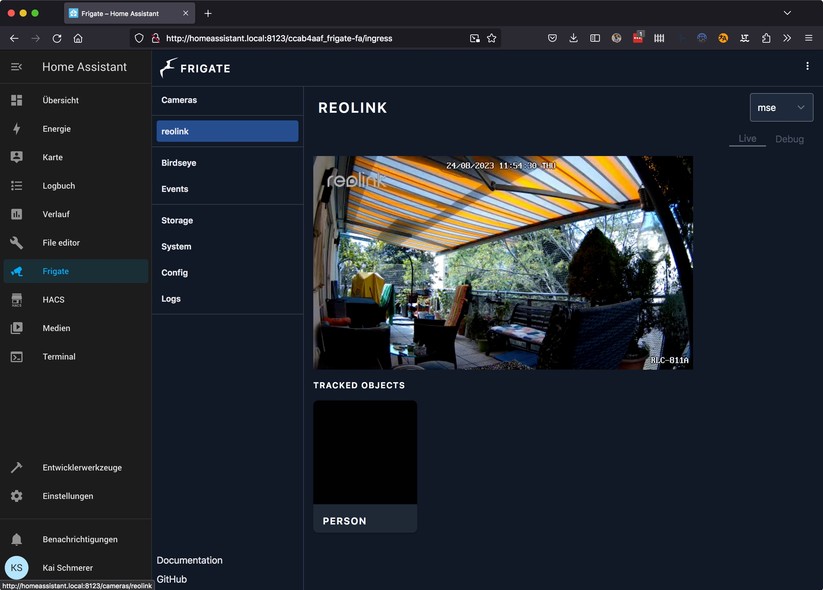 Home Assistant: Installation von Frigate, Onvif-Kameras und Frigate Card