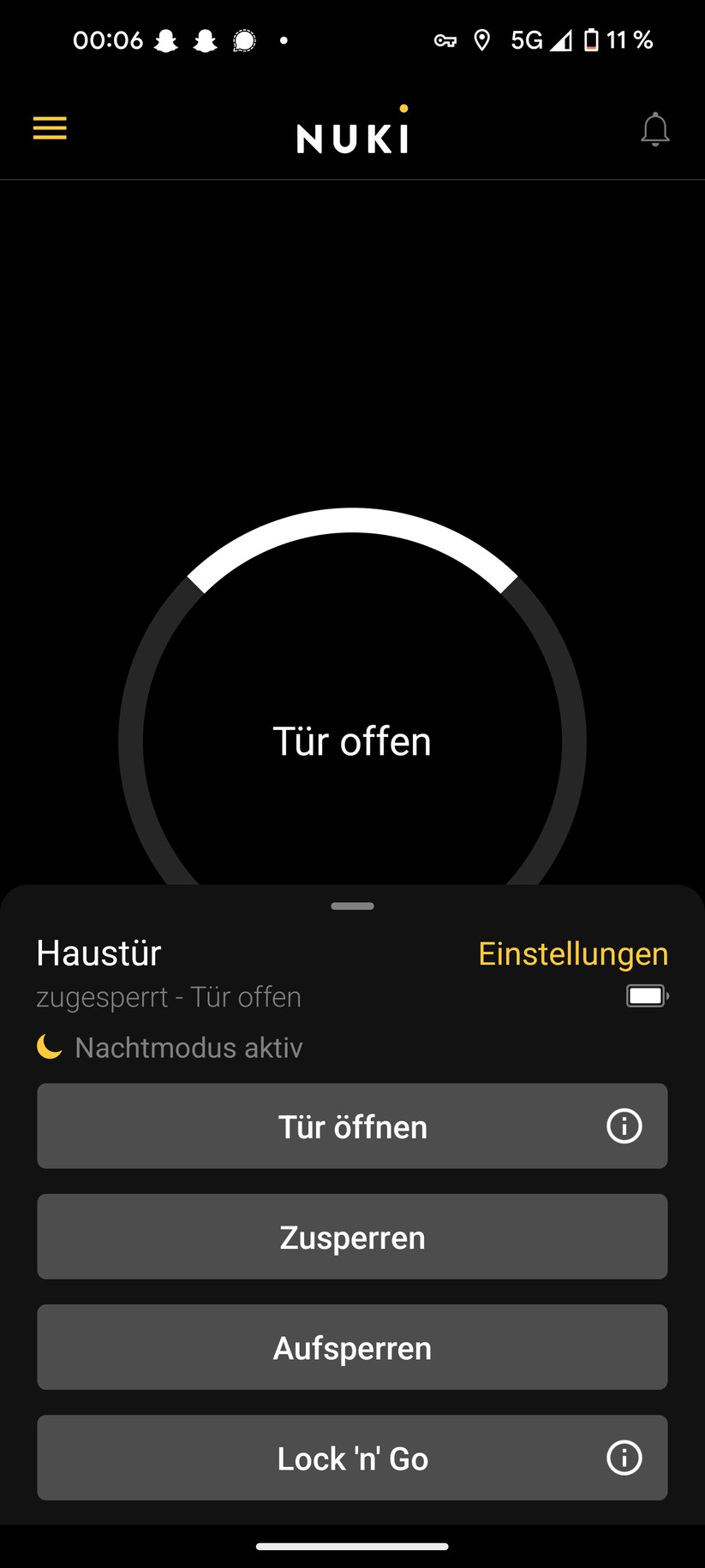 Nuki Smart Lock 4.0 – App