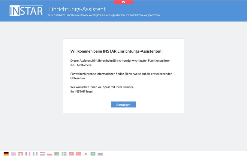 Instar IN-9408 2K+: Inbetriebnahme mit Browser