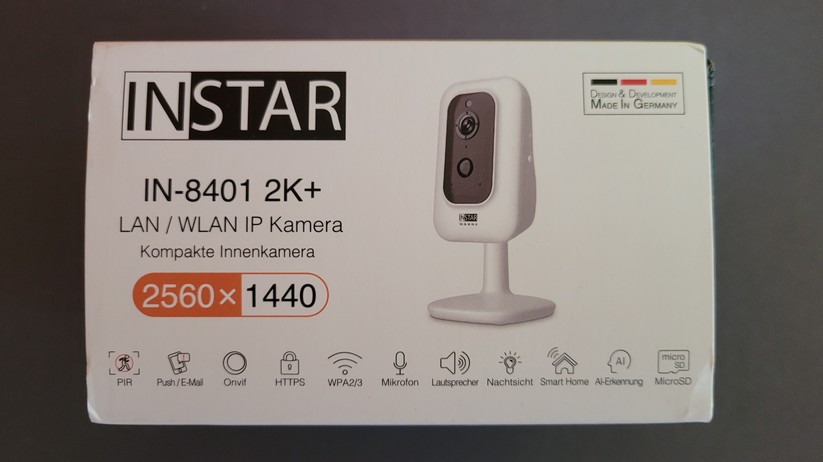 Überwachungskamera Instar IN-8401 2K+: Sony Starlight Sensor mit 2560 × 1440 Pixel inklusive WDR-Unterstützung, Kompatibel zu Homekit, Onvif