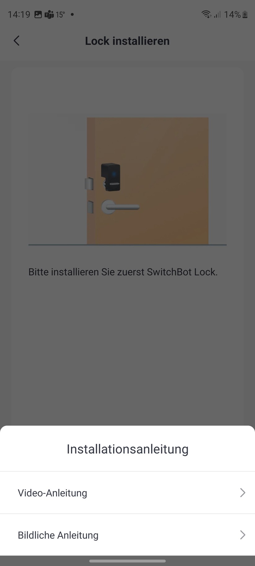 Switchbot-App: Setup, Kalibrierung und Einstellungen