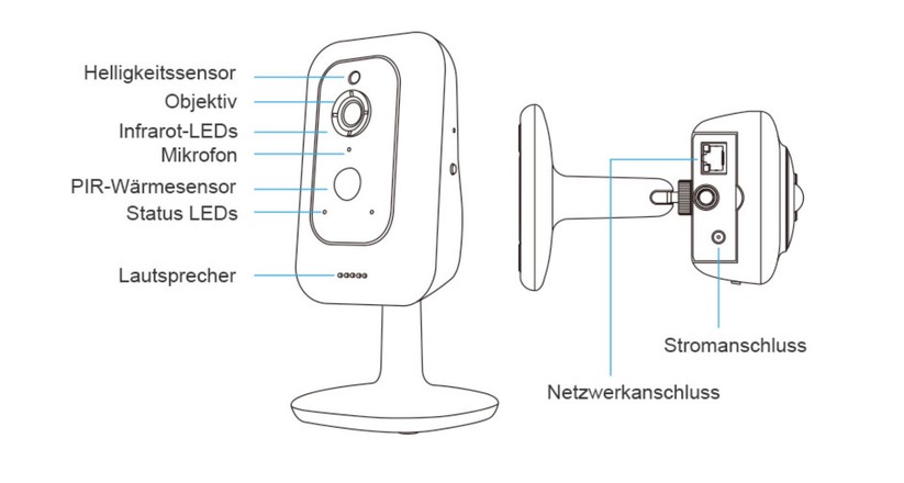 Überwachungskamera Instar IN-8401 2K+: Sony Starlight Sensor mit 2560 × 1440 Pixel inklusive WDR-Unterstützung, Kompatibel zu Homekit, Onvif