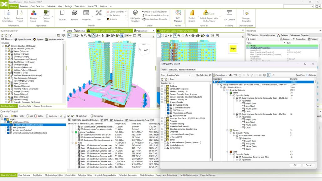 BEXEL Manager - Color Coded QTO