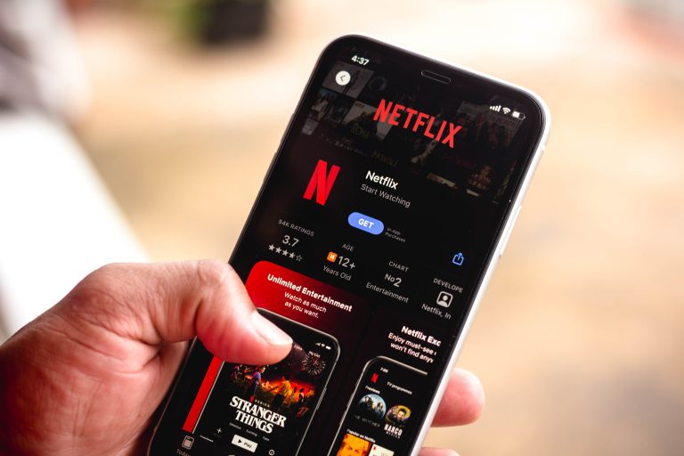 Netflix app on a smartphone