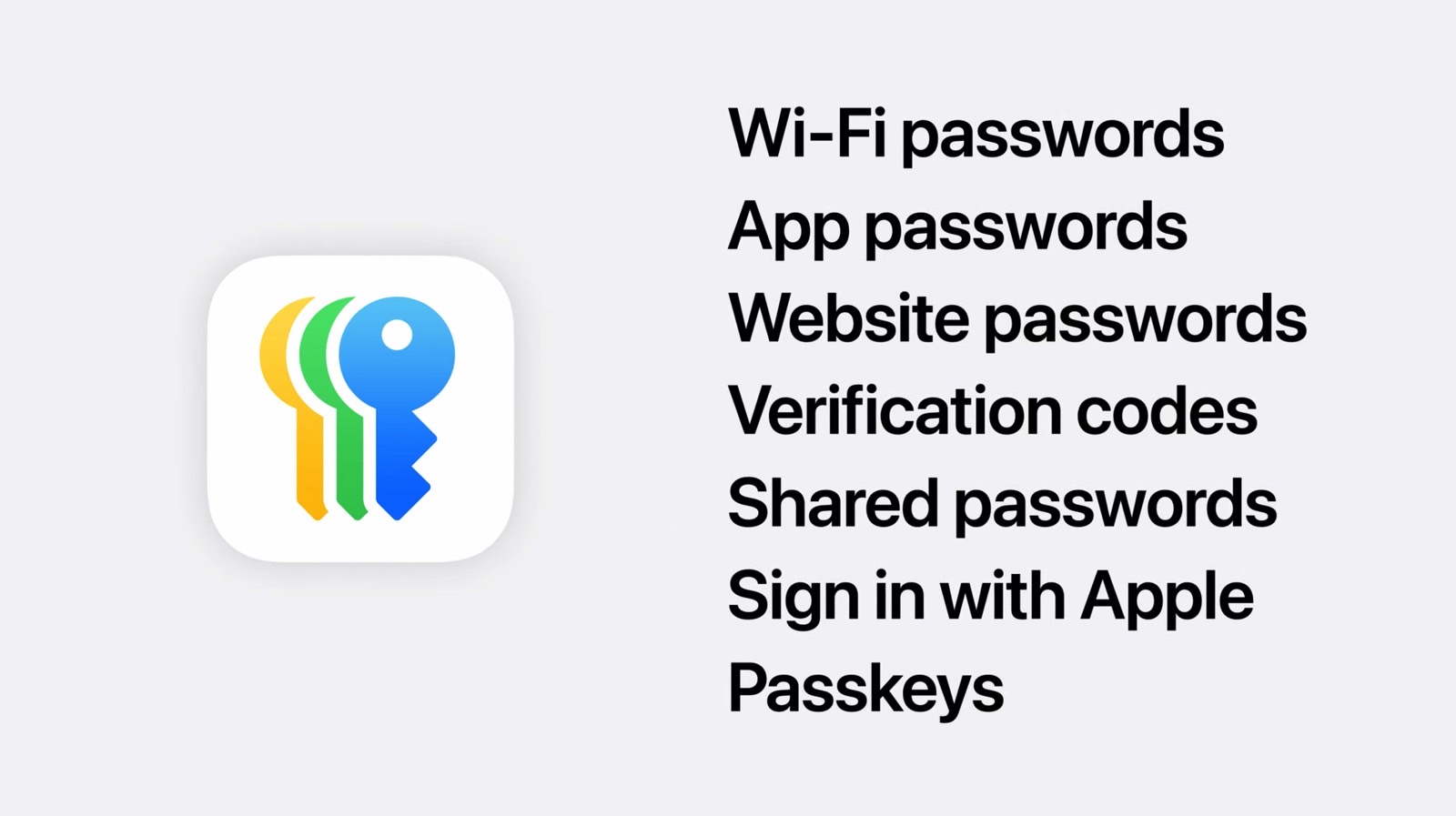 Passwords app on iOS 18, macOS Sequoia, and iPadOS 18