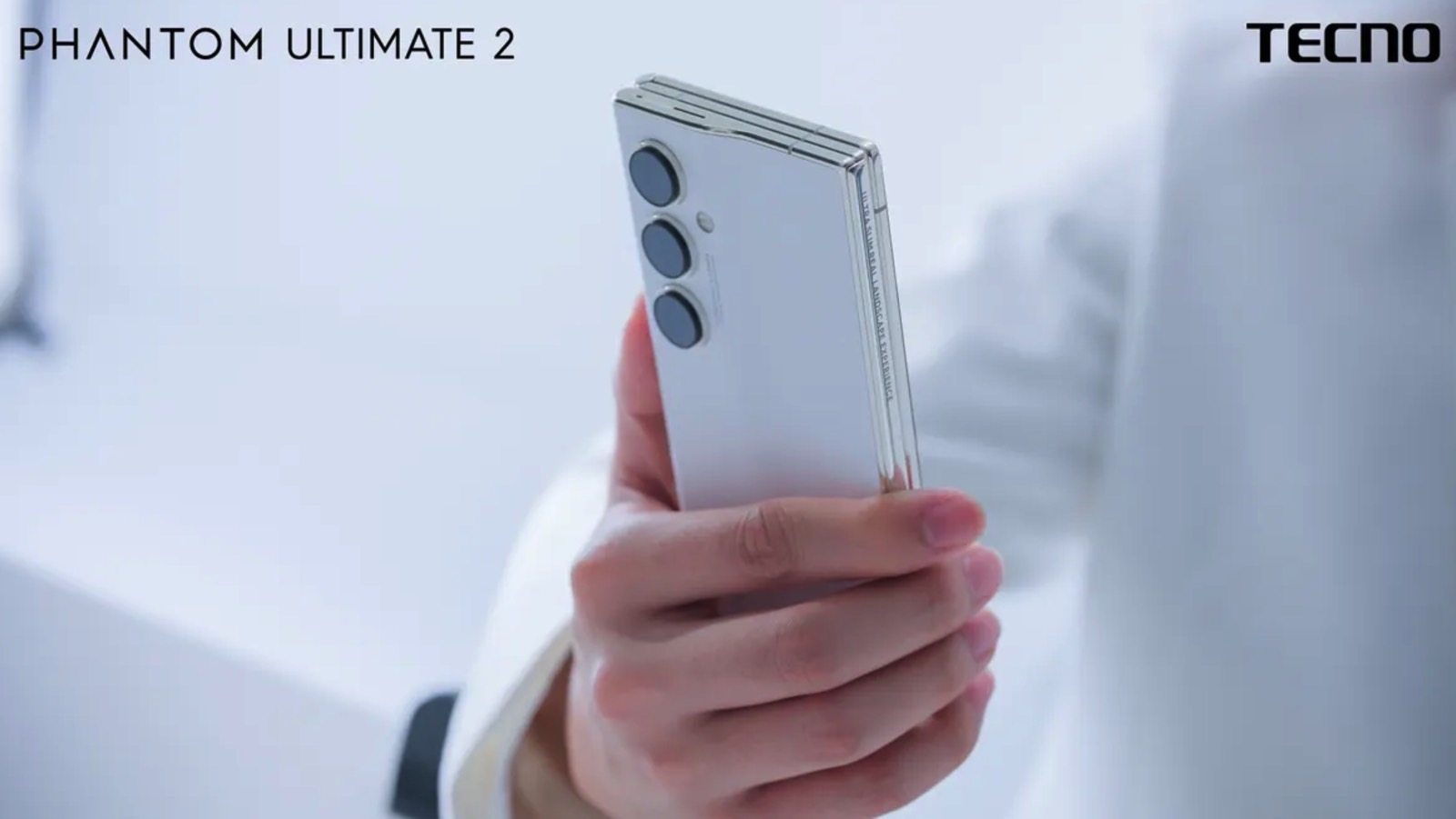 Tecno Phantom Ultimate 2 tri-fold phone folded.