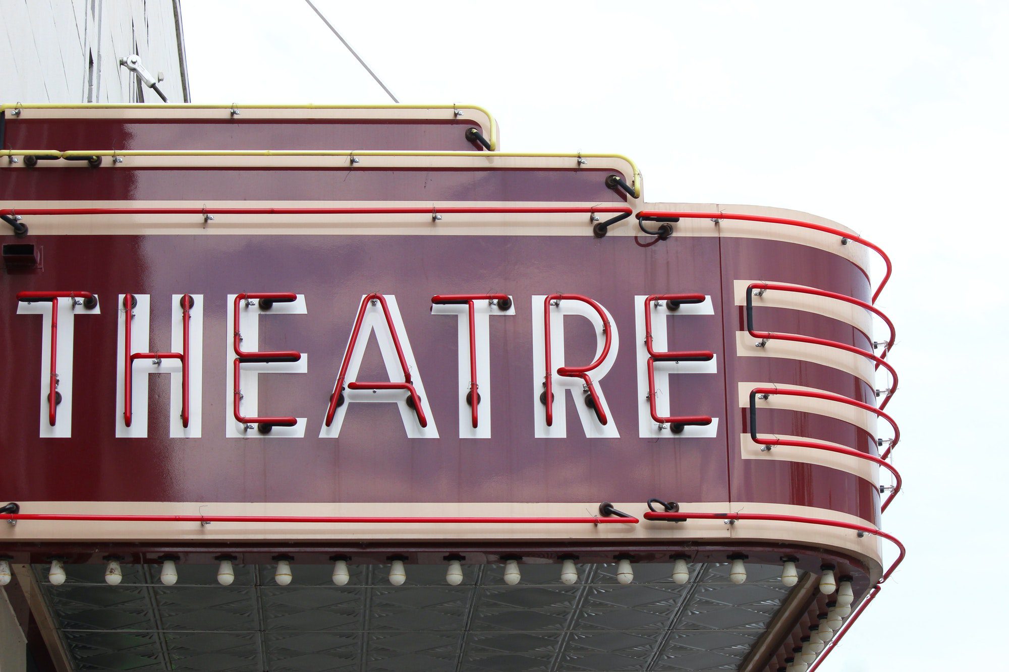 Vintage theatre marquee