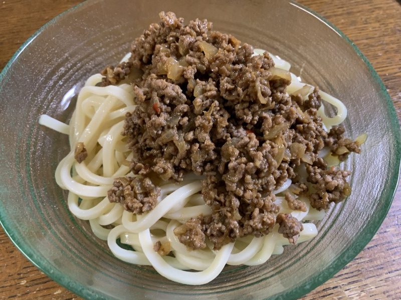 20200722夕食ジャージャー冷やしうどん