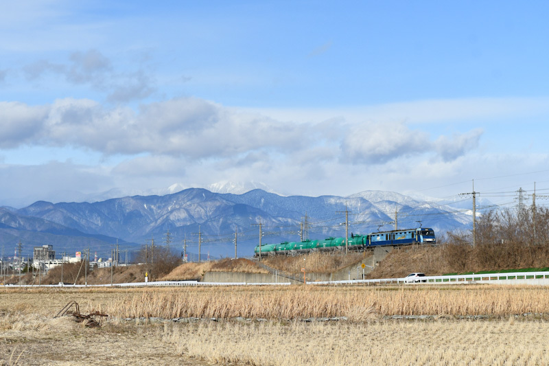 2025年1月5日撮影　東線貨物2080ﾚ　EH200-23号機　緑タキ5両