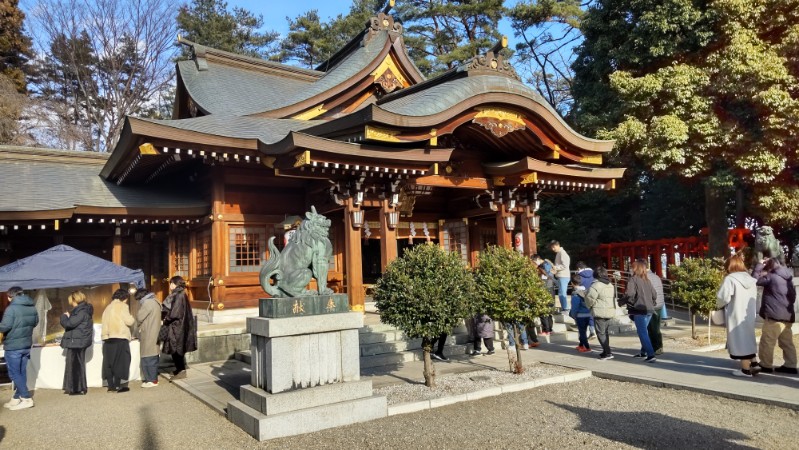 初詣②進雄神社拝殿2501