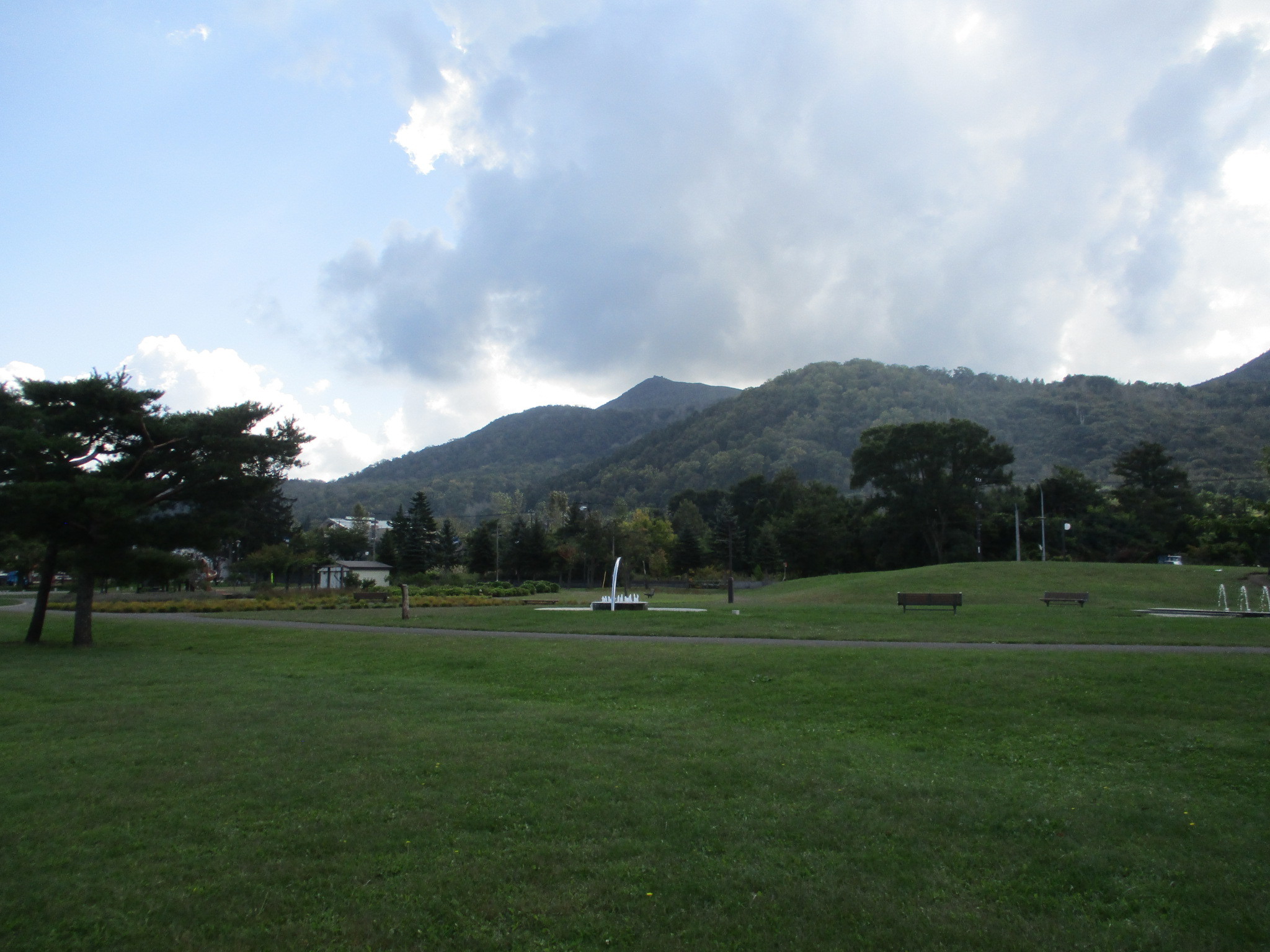 【洞爺湖八景】洞爺湖温泉09271噴水広場