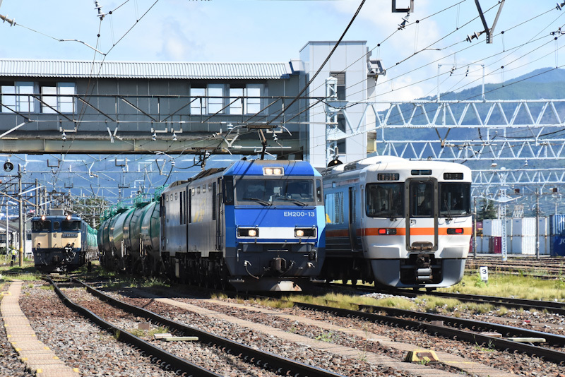 2024年8月23日撮影　南松本にて　EH200－13号機と313系1700番台