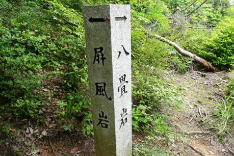 八畳岩道標