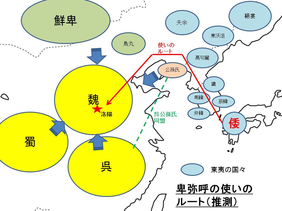 倭～洛陽ルート