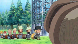 ワンピースアニメ ドレスローザ編 671話 小人族 奴隷 Dwarves トンタッタ Tontatta | ONE PIECE Episode 671