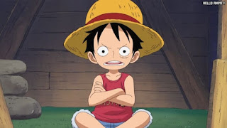 ワンピースアニメ 504話 幼少期 ルフィ かわいい Monkey D. Luffy | ONE PIECE Episode 504 ASL