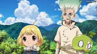 ドクターストーンアニメ 1期11話 石神千空 スイカ 素顔 かわいい SUIKA Dr. STONE Episode 11