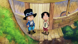 ワンピースアニメ 497話 エース サボ 幼少期 | ONE PIECE Episode 497 ASL