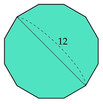 正十二角形の面積は？