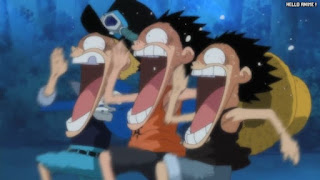 ワンピースアニメ 497話 幼少期 エース サボ ルフィ ACE LUFFY SABO | ONE PIECE Episode 497 ASL