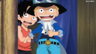 ワンピースアニメ 497話 エース サボ 幼少期 | ONE PIECE Episode 497 ASL