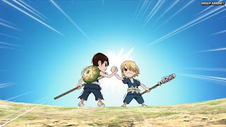 ドクターストーンアニメ 1期11話 金狼 銀狼 Dr. STONE Episode 11