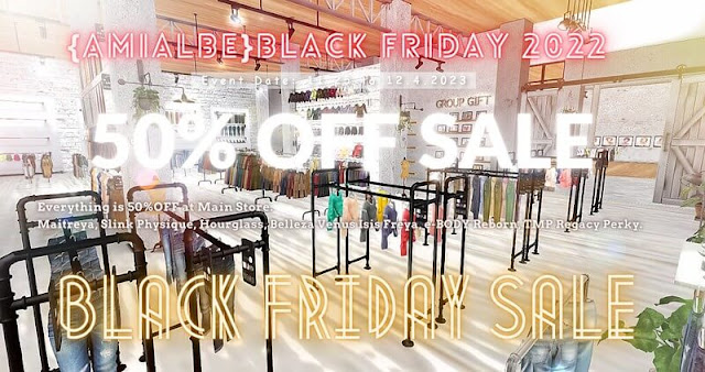 {amiable} BLACK FRIDAYSALE 2022 50%OFF SALE @main store.