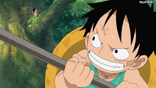 ワンピースアニメ 504話 幼少期 ルフィ かわいい Monkey D. Luffy | ONE PIECE Episode 504 ASL