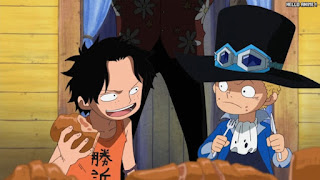 ワンピースアニメ 497話 エース サボ 幼少期 | ONE PIECE Episode 497 ASL