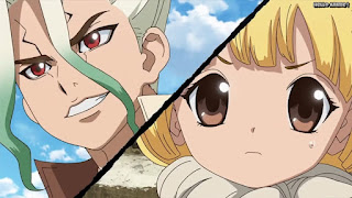 ドクターストーンアニメ 1期13話 石神千空 スイカ 素顔 Dr. STONE Episode 13