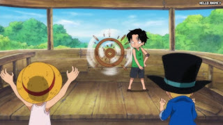 ワンピースアニメ 497話 幼少期 エース サボ ルフィ ACE LUFFY SABO | ONE PIECE Episode 497 ASL