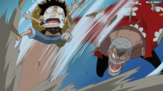 ワンピースアニメ 497話 ガープ ルフィ幼少期 | ONE PIECE Episode 497 ASL