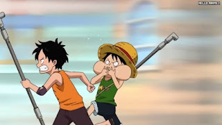 ワンピースアニメ 504話 幼少期 エース ルフィ かわいい ACE LUFFY | ONE PIECE Episode 504 ASL