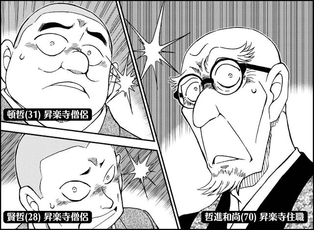 名探偵コナン 漫画 1117話 紅蓮髑髏の伝説 犯人 登場人物 僧侶 Detective Conan Chapter 1117