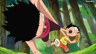 ワンピースアニメ 504話 幼少期 エース ルフィ かわいい ACE LUFFY | ONE PIECE Episode 504 ASL