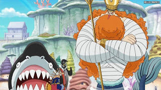 ワンピースアニメ 魚人島編 573話 ネプチューン じゃもん | ONE PIECE Episode 573