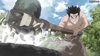 ドクターストーンアニメ 1期11話 大木大樹 Dr. STONE Episode 11