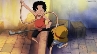 ワンピースアニメ 497話 エース 幼少期 | ONE PIECE Episode 497 ASL