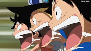 ワンピースアニメ 497話 幼少期 エース サボ ルフィ ACE LUFFY SABO | ONE PIECE Episode 497 ASL