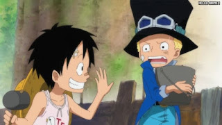 ワンピースアニメ 497話 サボ ルフィ 幼少期 | ONE PIECE Episode 497 ASL