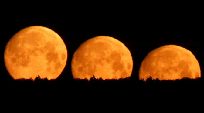 En images : la Super Lune de février fait son show