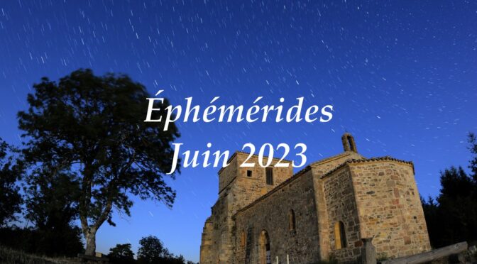 Éphémérides : le ciel du mois de juin 2023