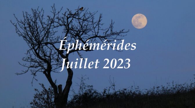 Éphémérides : le ciel du mois de juillet 2023