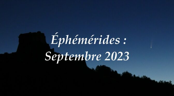 Éphémérides : le ciel du mois de septembre 2023