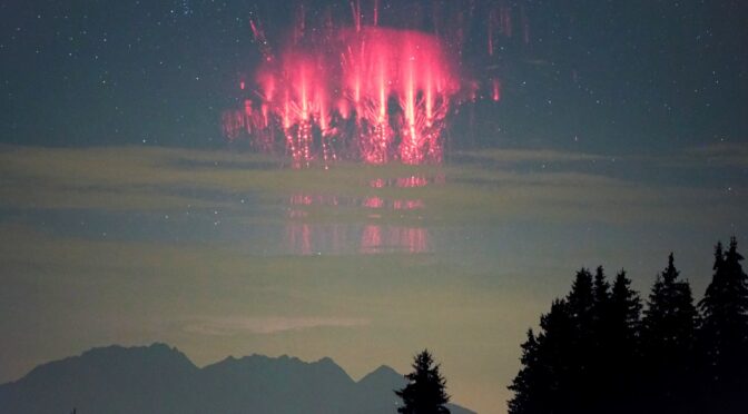 Des sprites photographiés depuis la Haute-Savoie