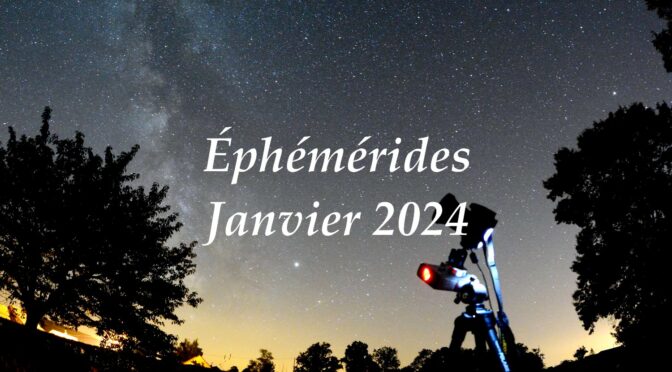 Éphémérides : le ciel du mois de janvier 2024