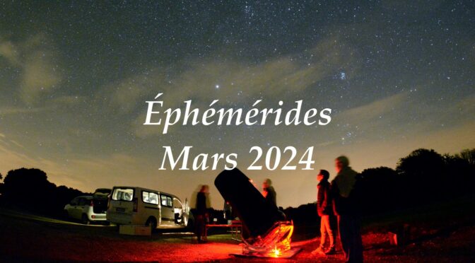 Éphémérides : le ciel du mois de mars 2024