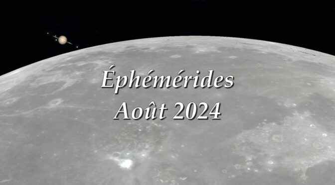 Éphémérides : le ciel du mois d’août 2024