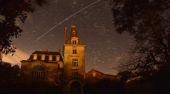 L’ISS au-dessus du château des Carbonnières