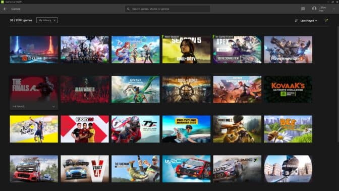 2,000 games library on GeForce NOW.
